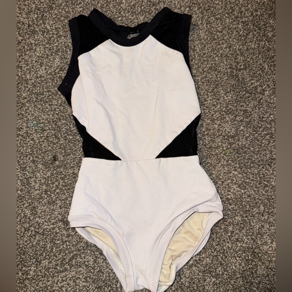 Five Dancewear Black and White Leotard